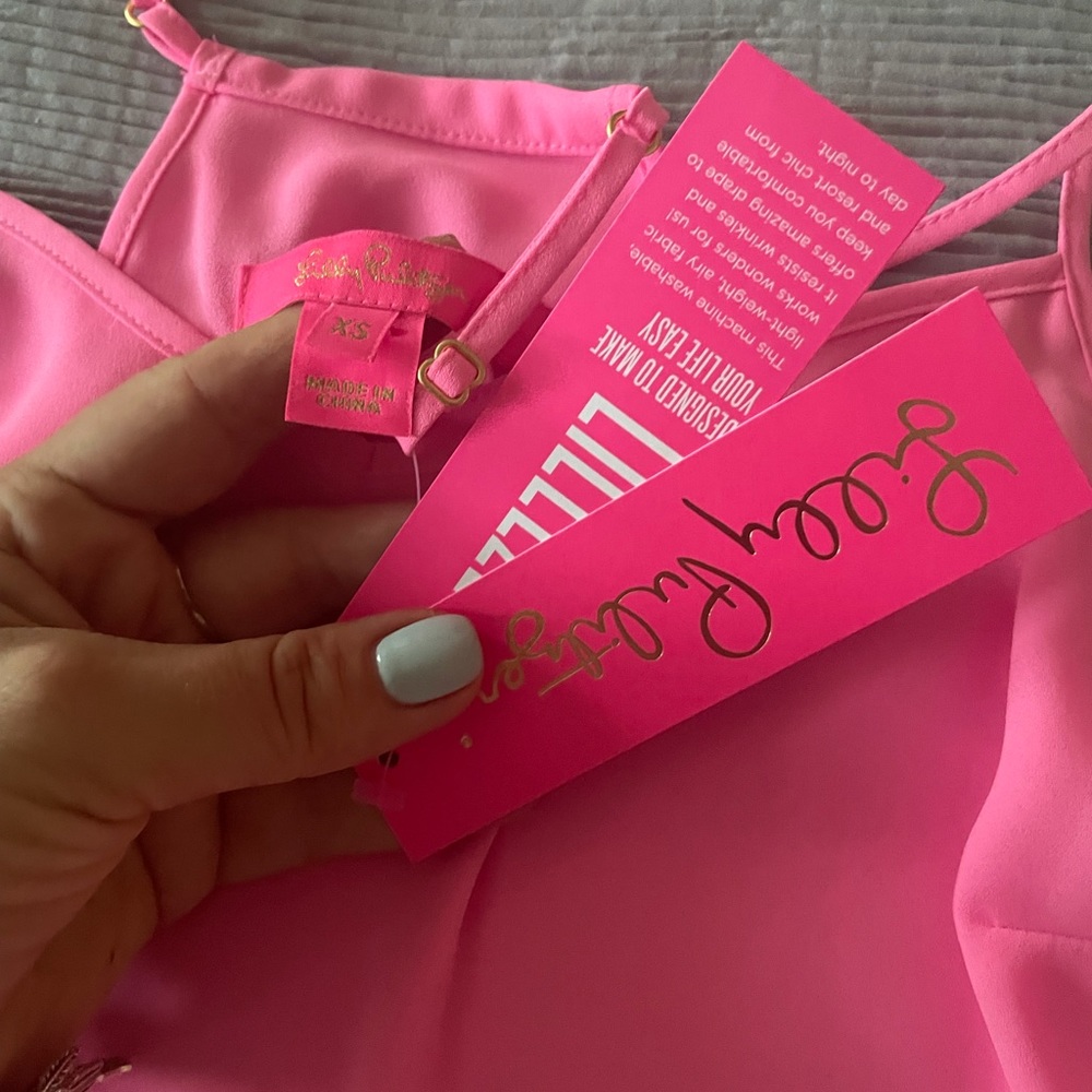 Lilly Pulitzer silk dusk top